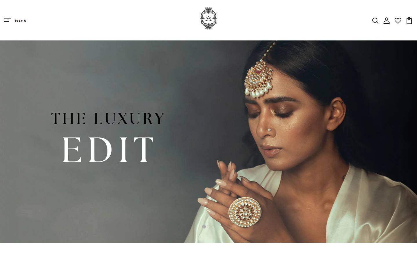 jewellerybyasthajagwani.com homepage screenshot