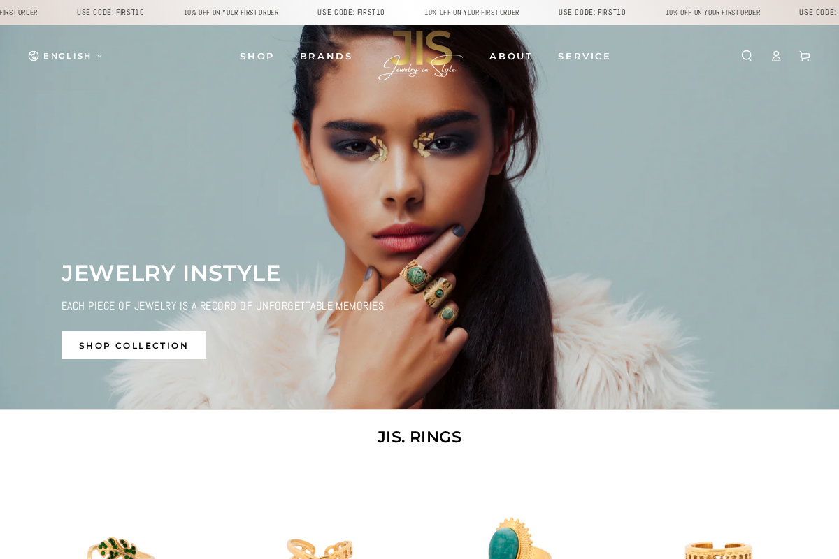 Jewelry-InStyle homepage screenshot