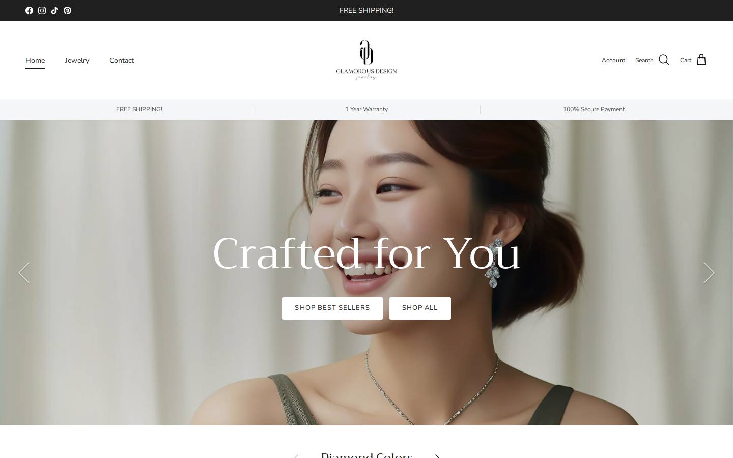 jewelrygd.com homepage screenshot