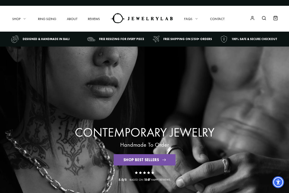 JEWELRYLAB homepage screenshot
