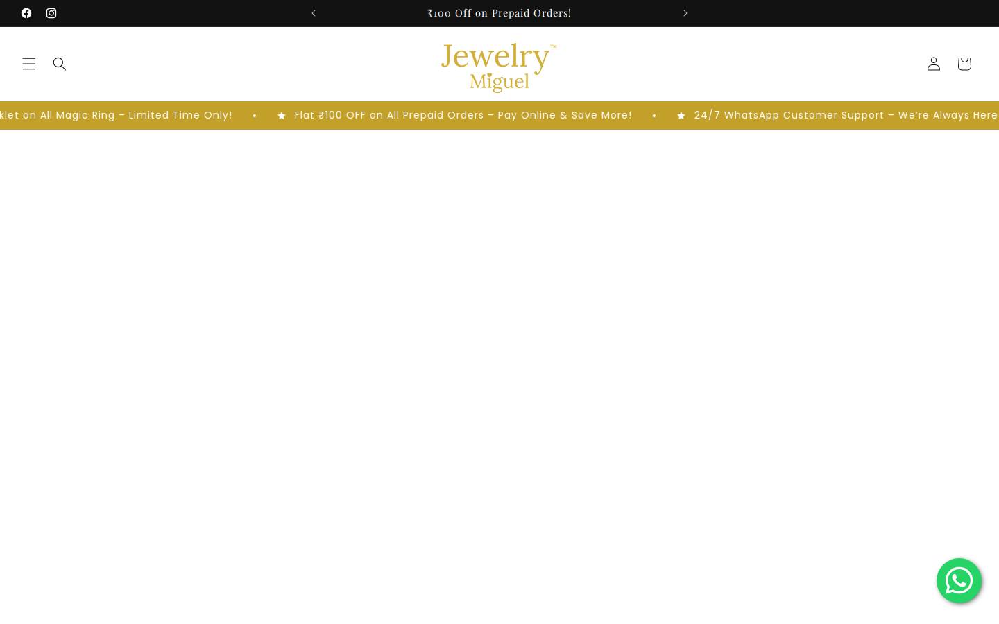 Jewelry Miguel homepage screenshot