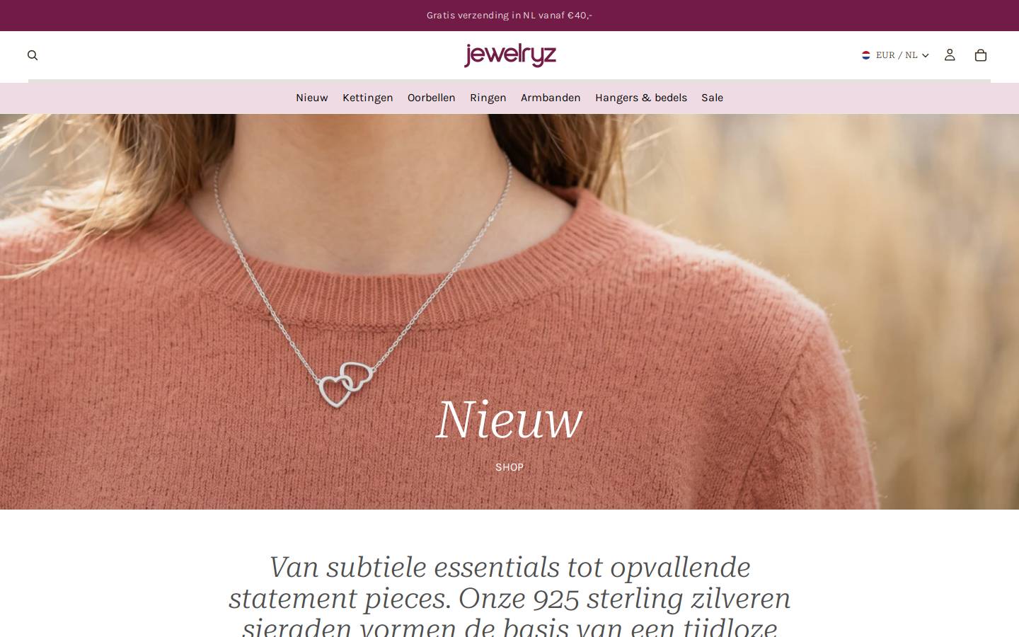 Jewelryz homepage screenshot