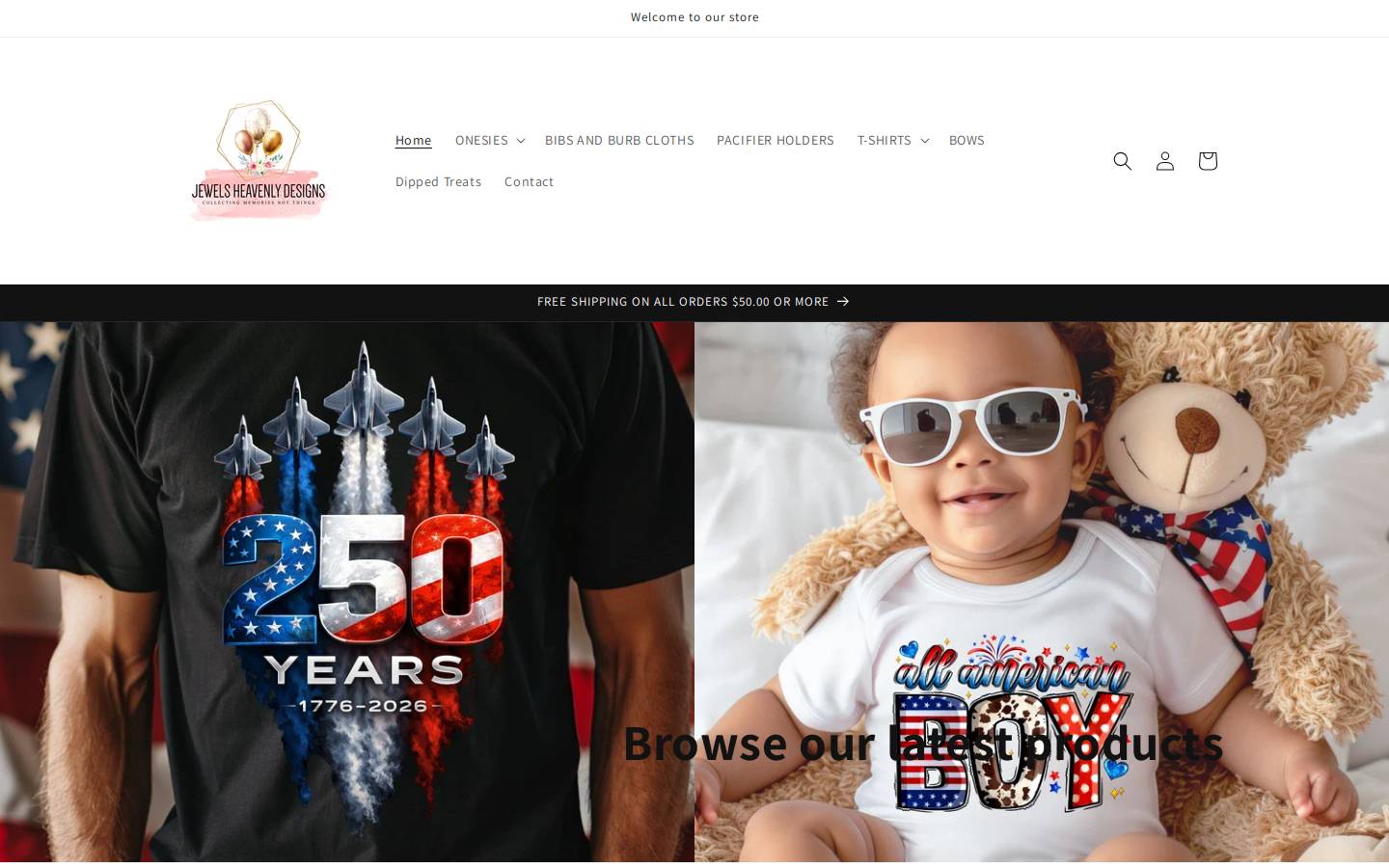 jewelsheavenlydesigns.com homepage screenshot