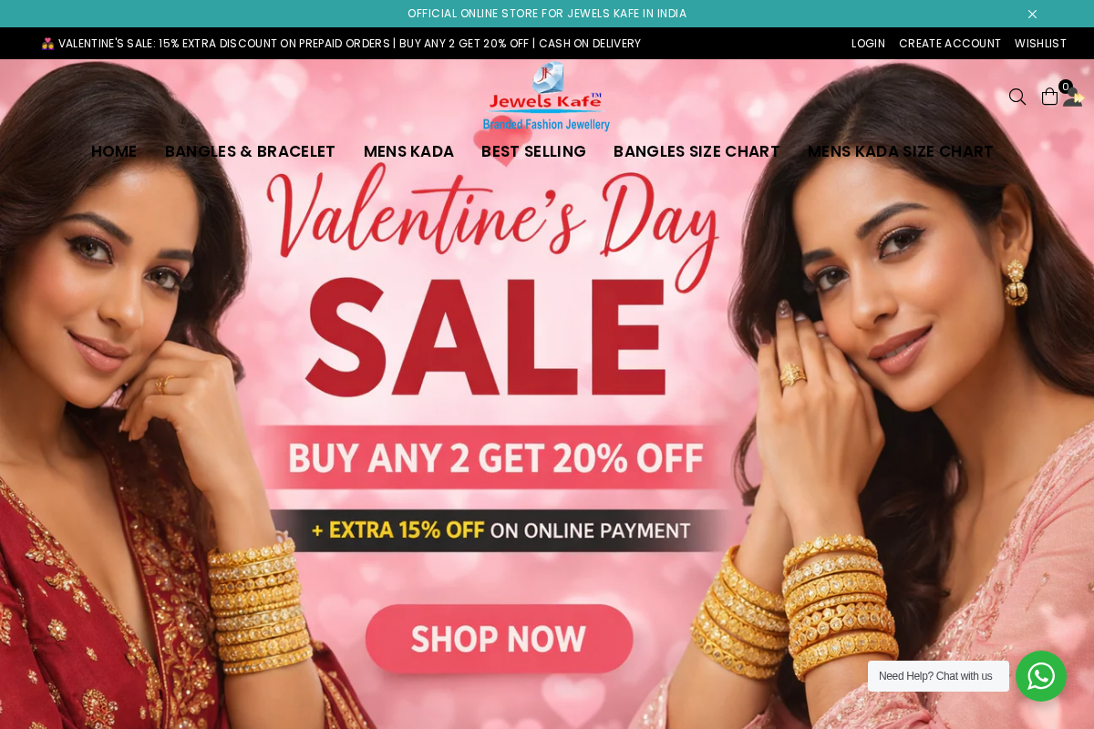 Jewels Kafe homepage screenshot