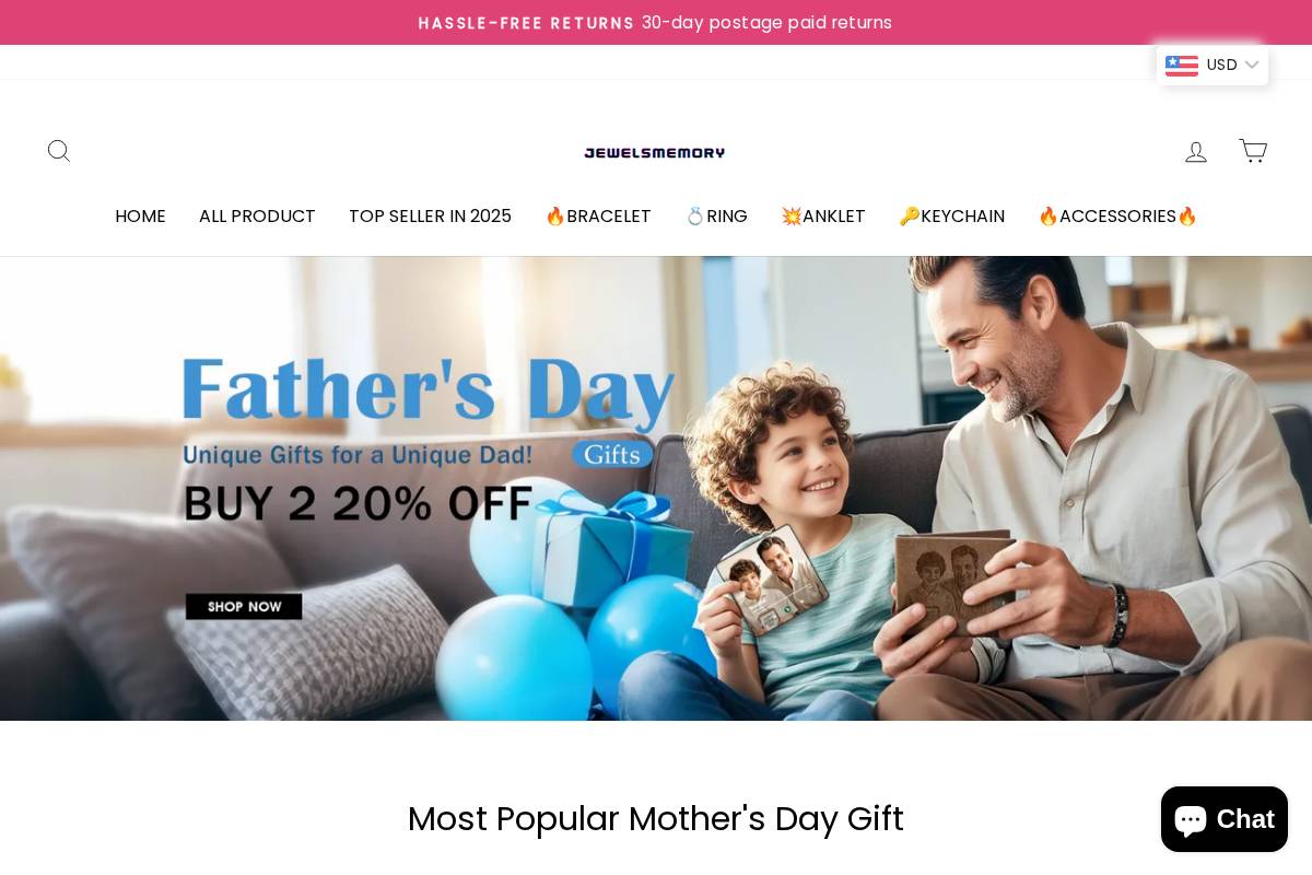 Jewelsmemory homepage screenshot