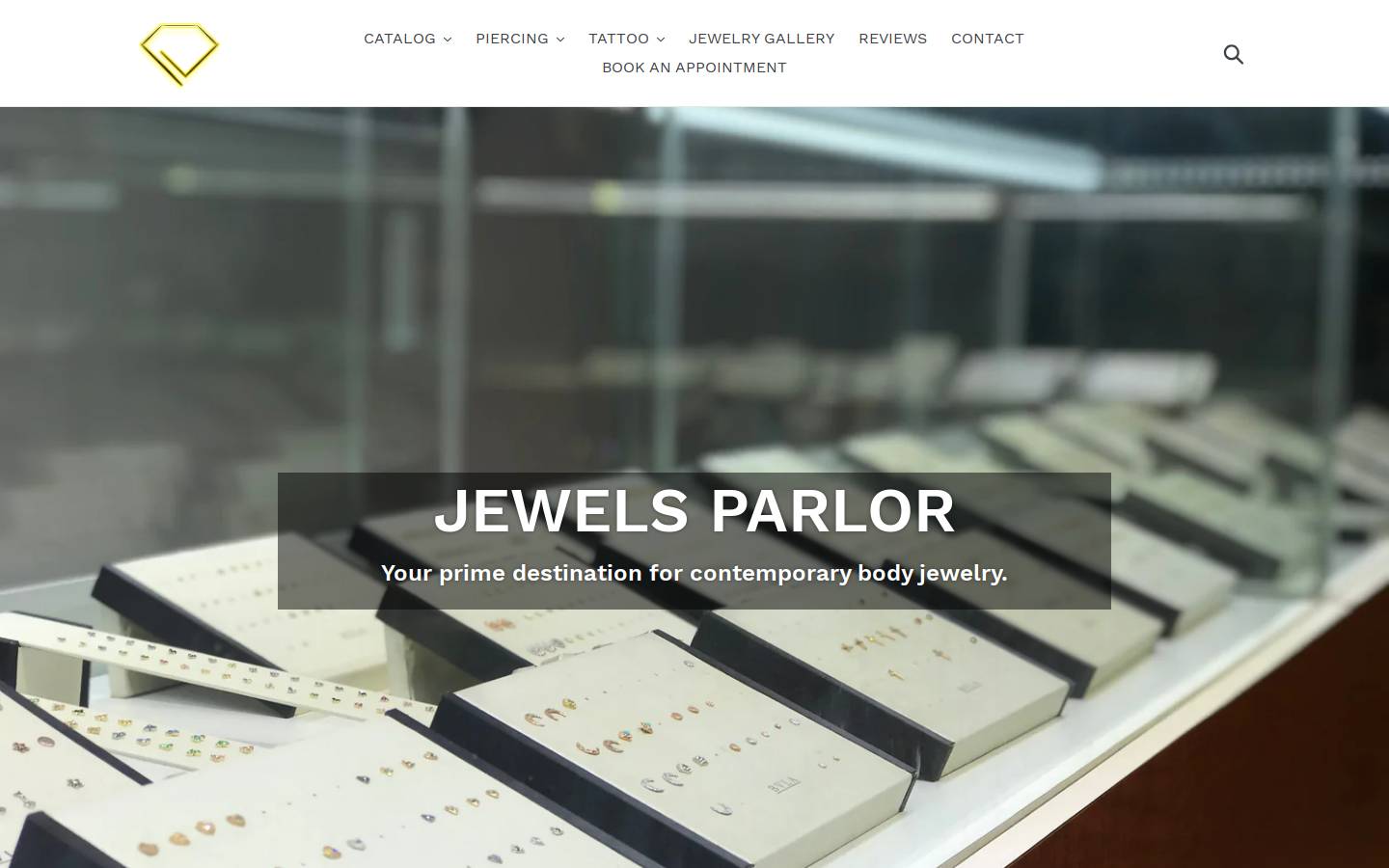 jewelsparlor.com homepage screenshot