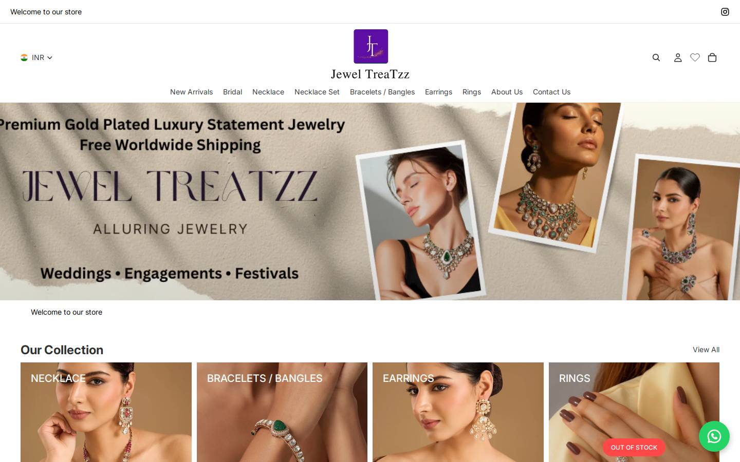 jeweltreetz.com homepage screenshot