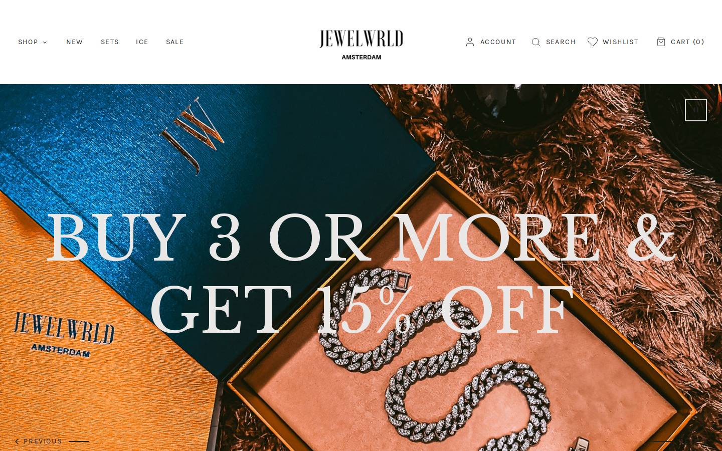 Jewelwrld homepage screenshot
