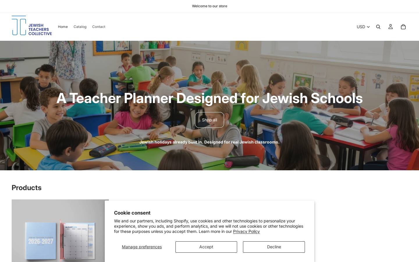 jewishteacherscollective.com homepage screenshot