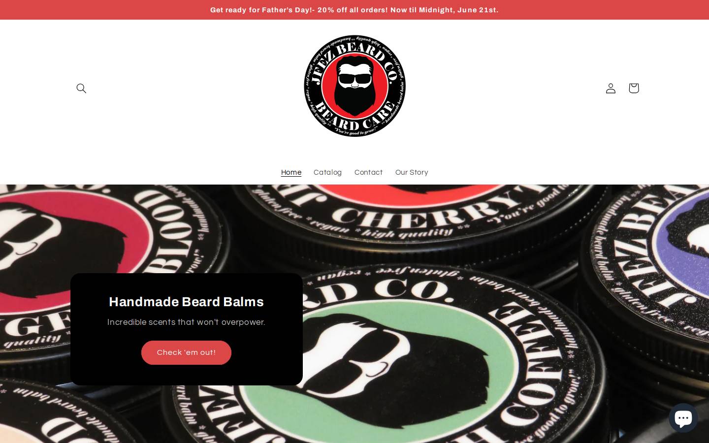 jfezbeardco.com homepage screenshot