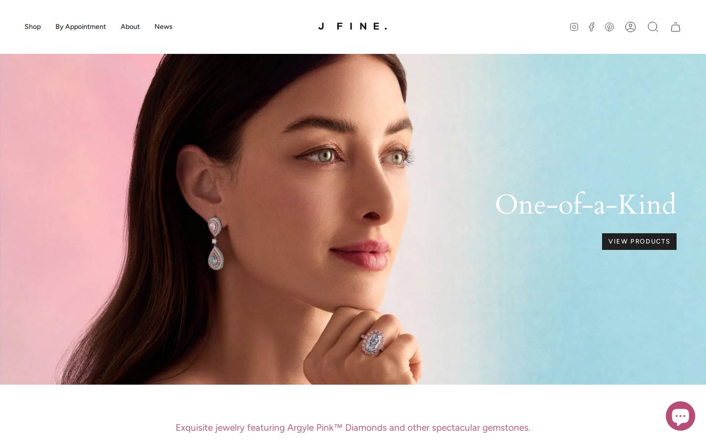 jfinediamonds.com homepage screenshot
