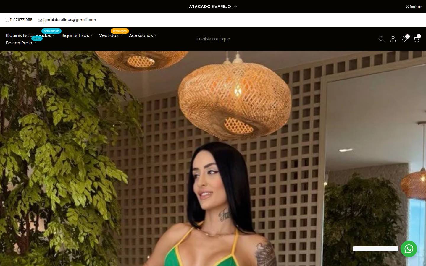 jgabisboutique.com.br homepage screenshot