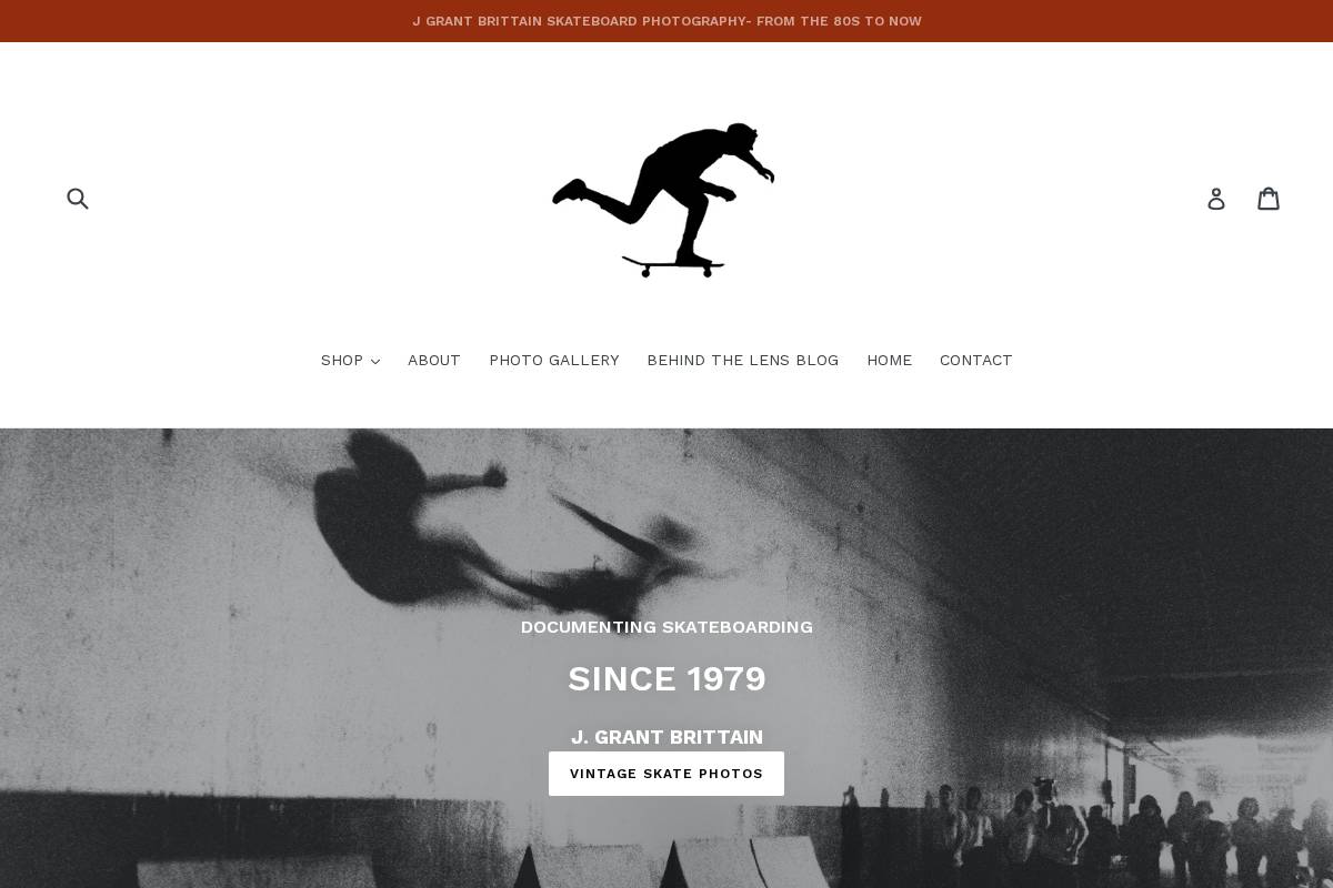 jgrantbrittainphotos.com homepage screenshot