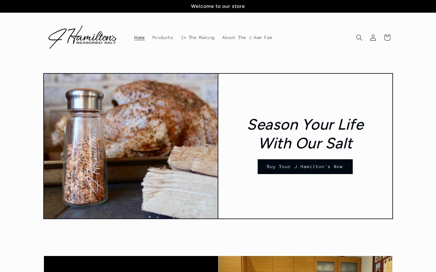jhamiltons.com homepage screenshot