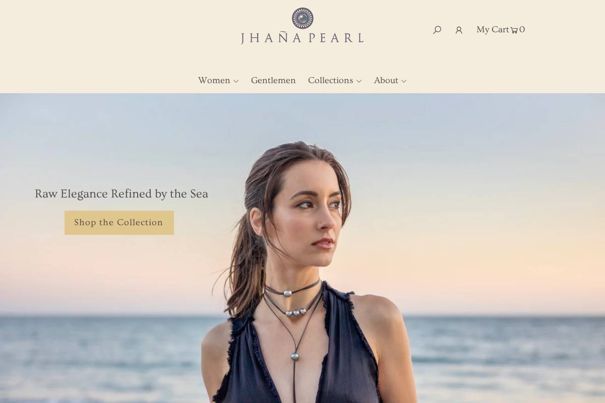 jhanapearl.com homepage screenshot