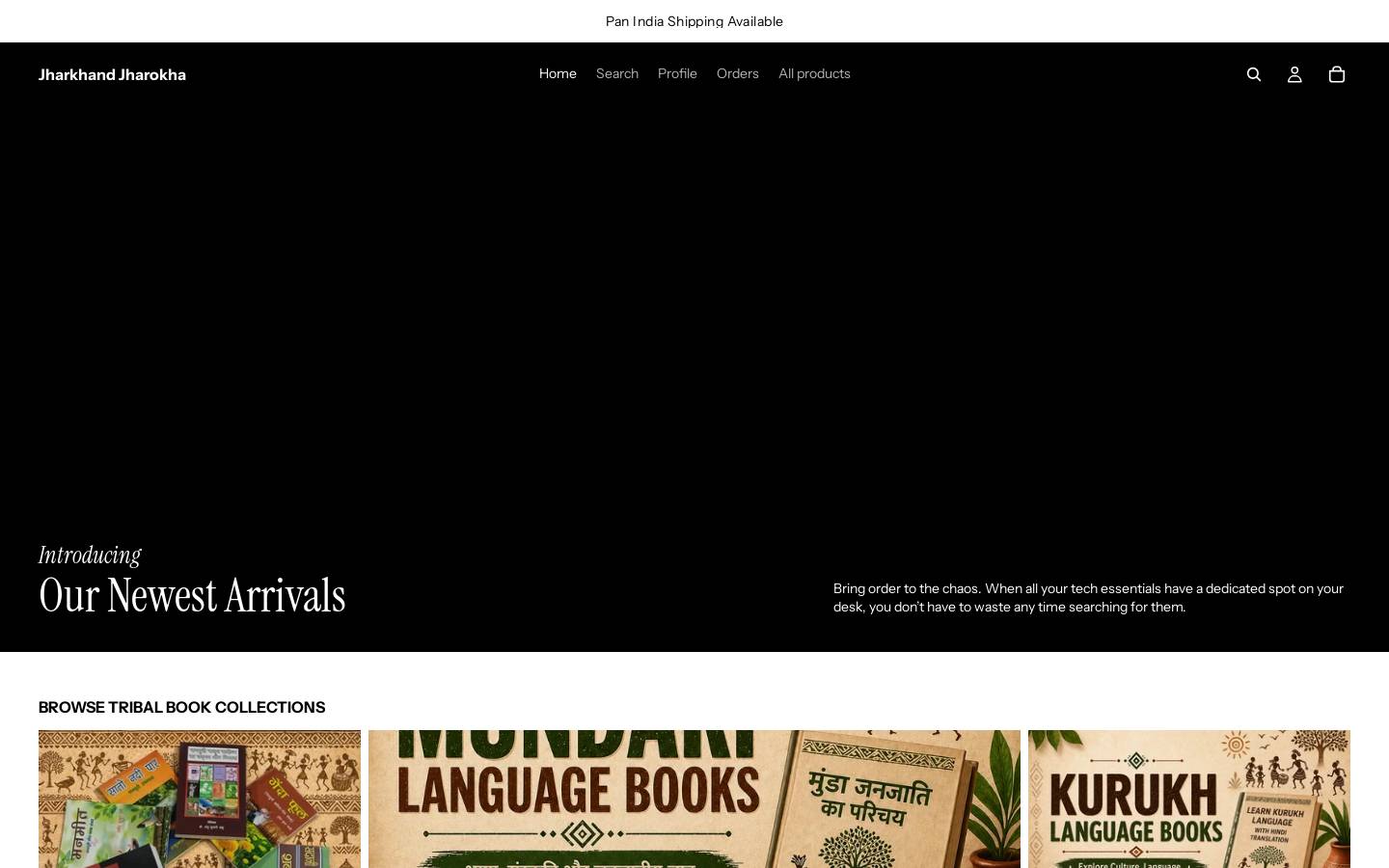 jharkhandjharokha.com homepage screenshot