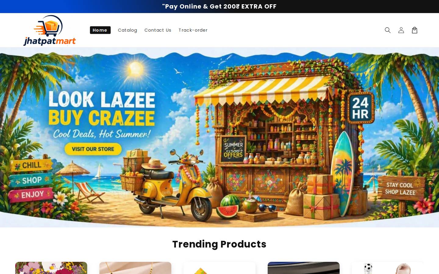 jhatpatmart.in homepage screenshot