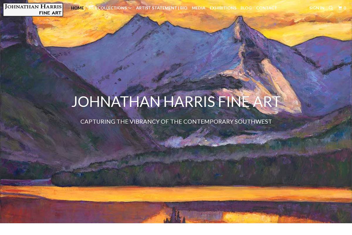 jhfineart.com homepage screenshot