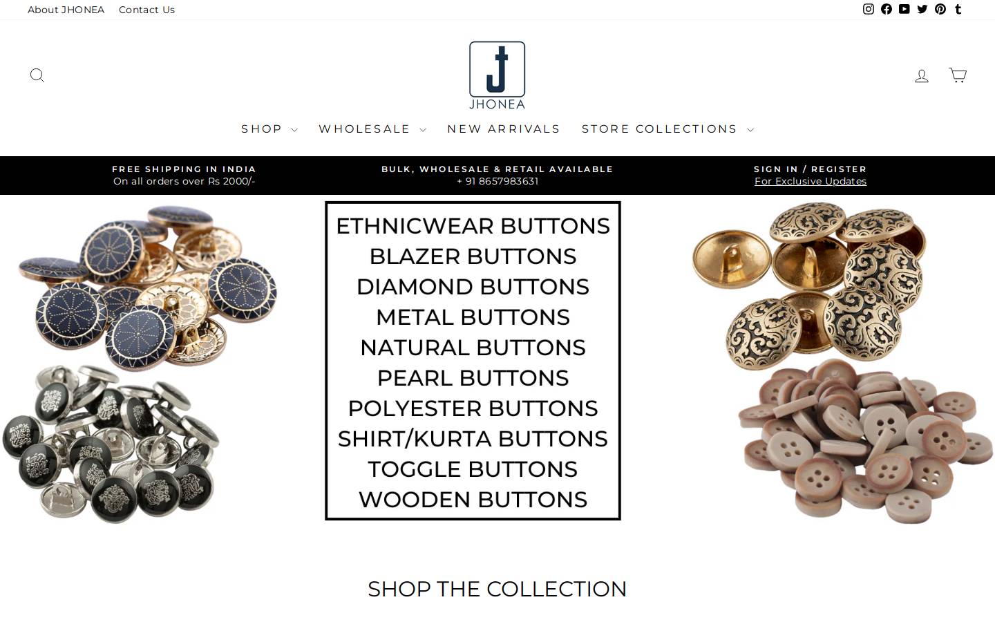 jhonea.com homepage screenshot