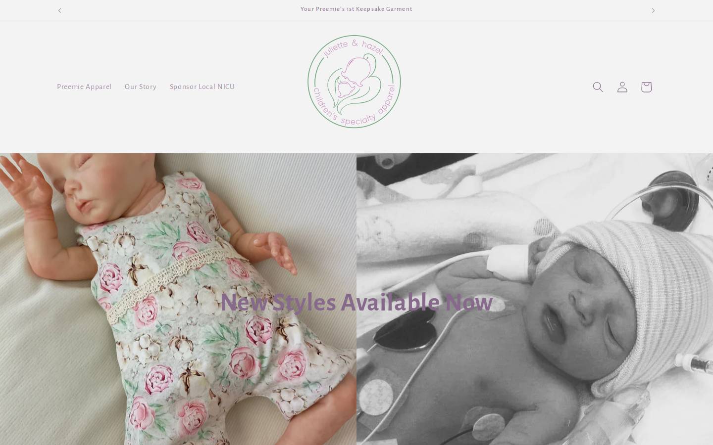 jhpreemie.com homepage screenshot