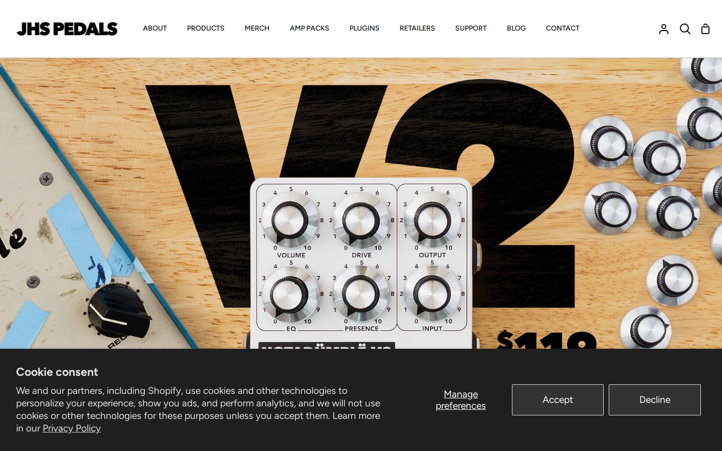 jhsmusic.com homepage screenshot