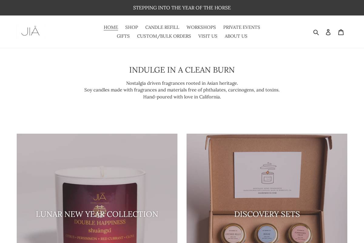 jiahomeco.com homepage screenshot