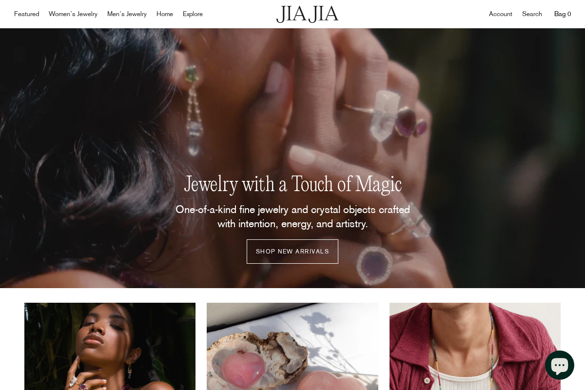 jiajiajewelry.com homepage screenshot
