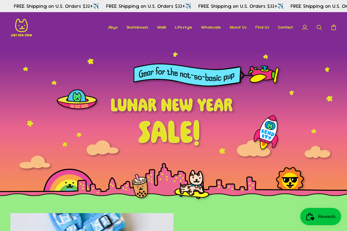 jibydogcrew.com homepage screenshot