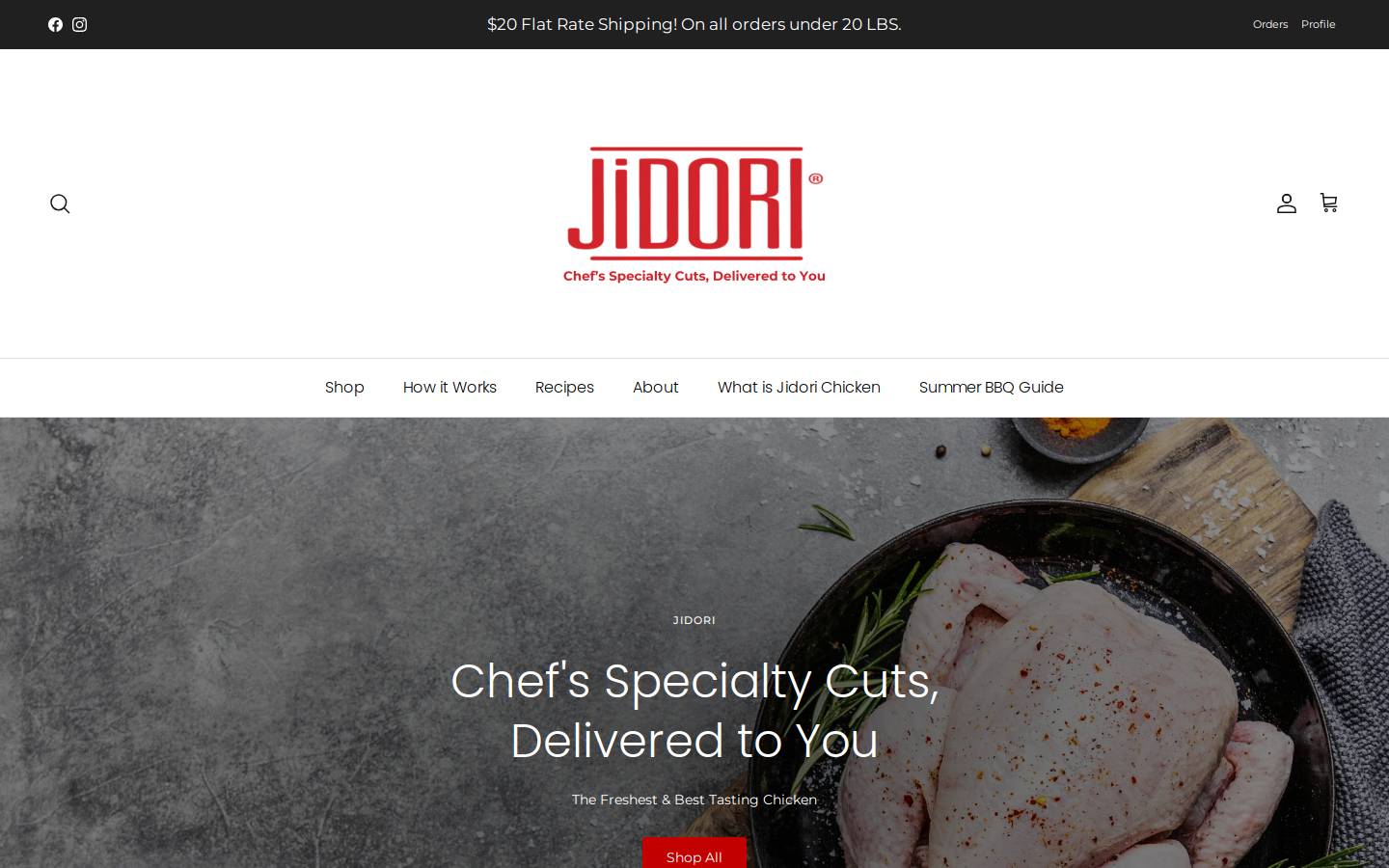 jidorihome.com homepage screenshot