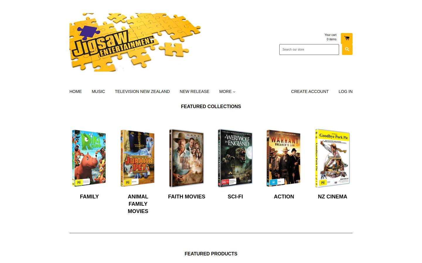 jigsawentertainment.co.nz homepage screenshot