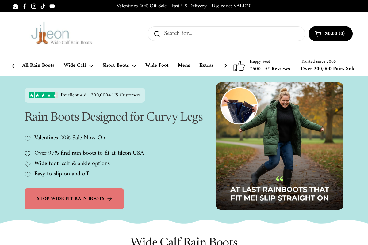 Jileon homepage screenshot