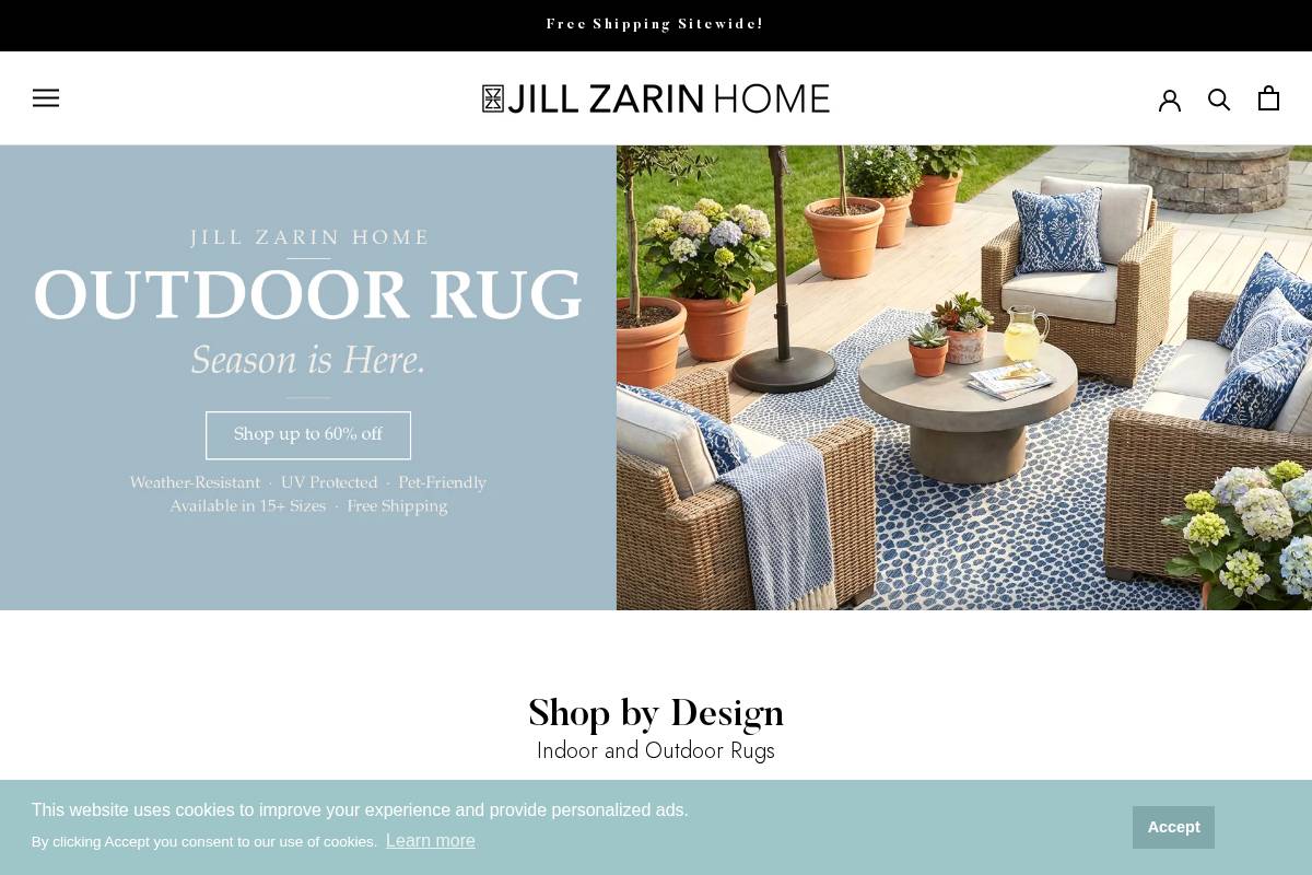 jillzarin.com homepage screenshot