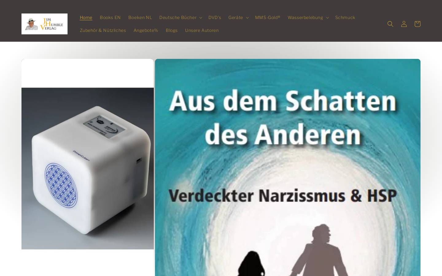 jim-humble-verlag.com homepage screenshot