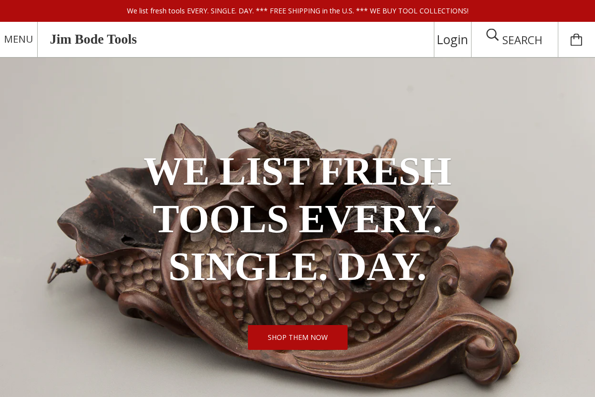 Jim Bode Tools homepage screenshot