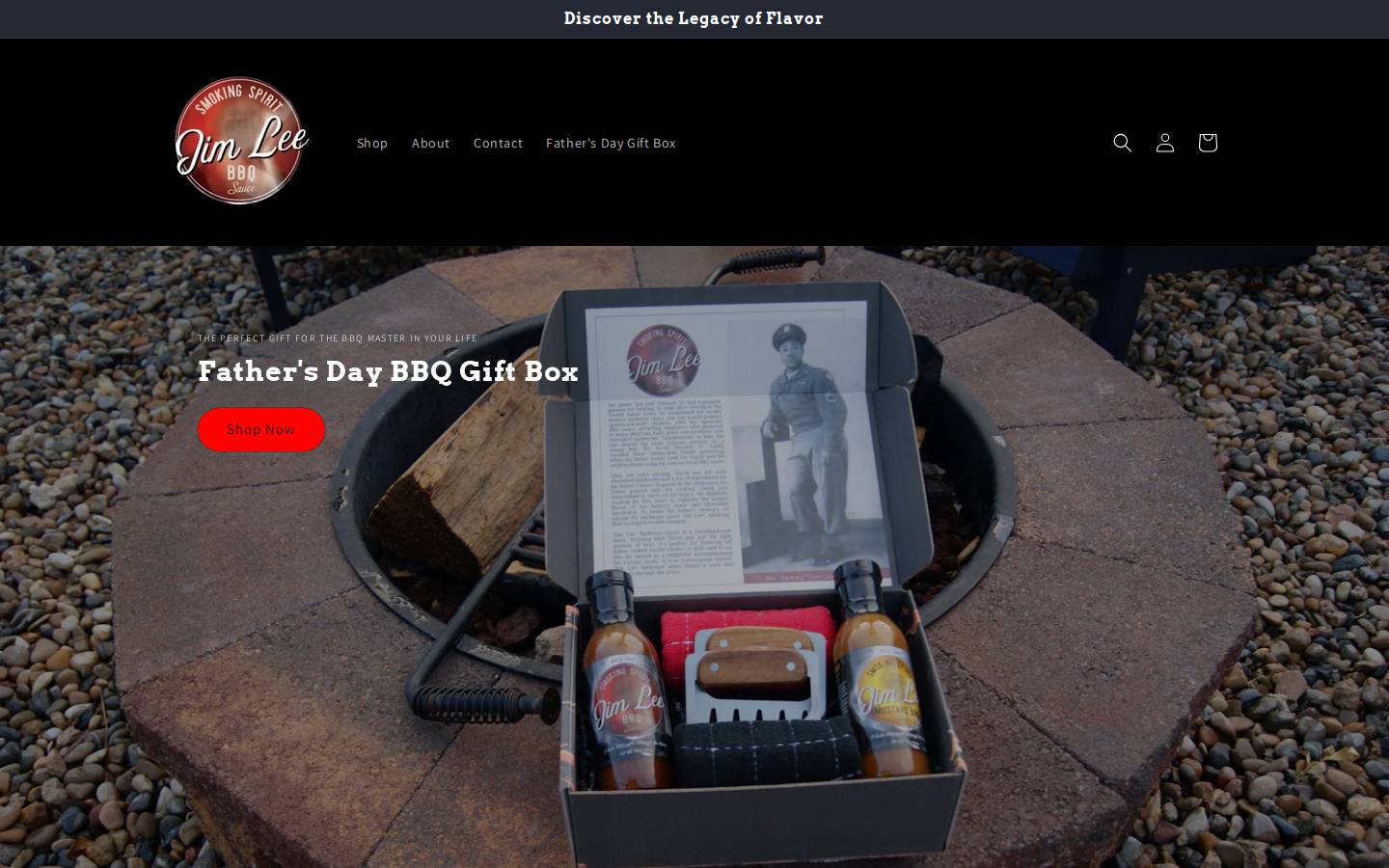 jimleesbbqsauce.com homepage screenshot