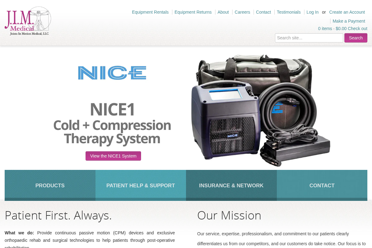 jimmedical.com homepage screenshot