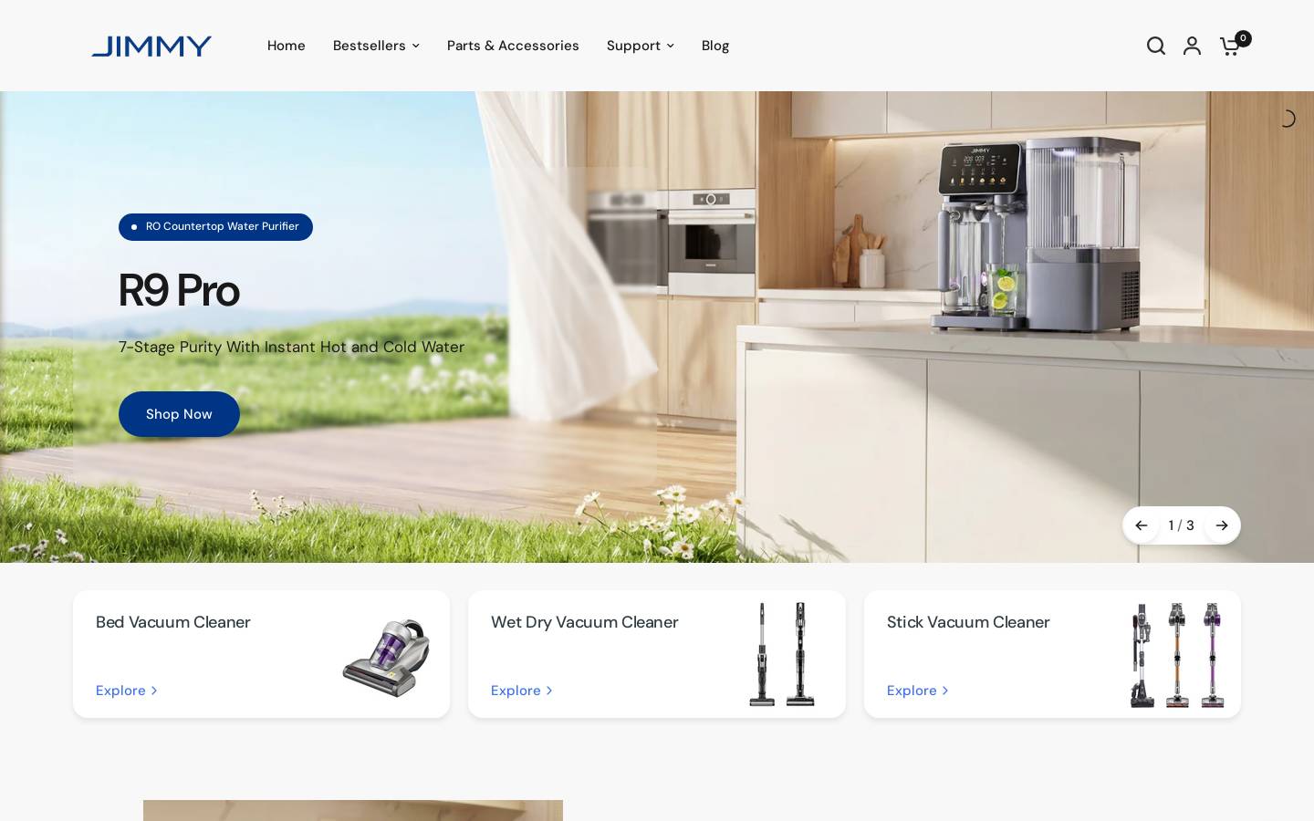 Jimmy.eu homepage screenshot
