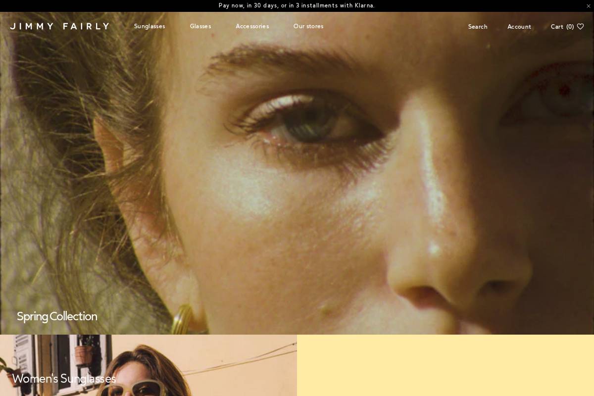 Jimmy Fairly homepage screenshot