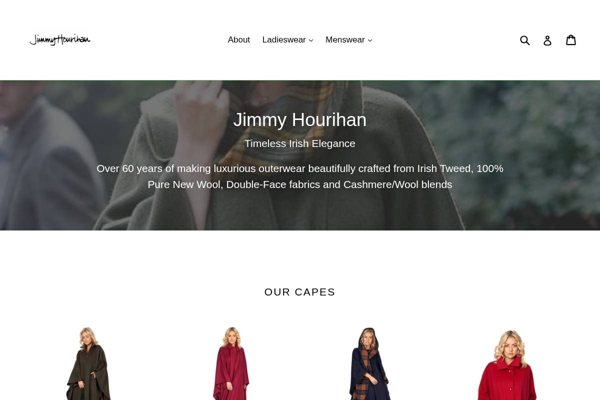 Jimmy Hourihan homepage screenshot