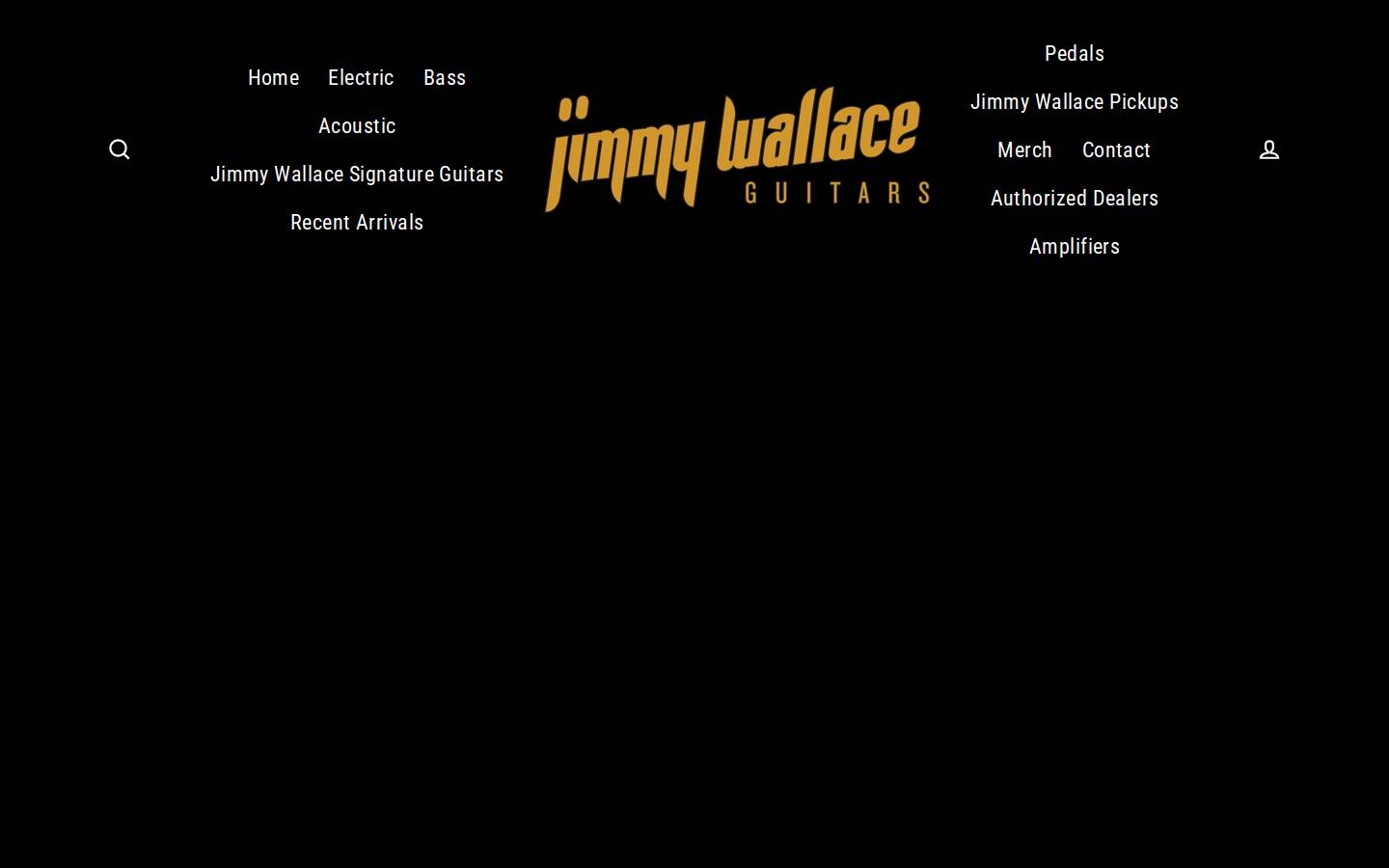 jimmywallaceguitars.com homepage screenshot