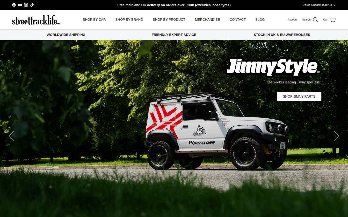 jimnystyle.com homepage screenshot