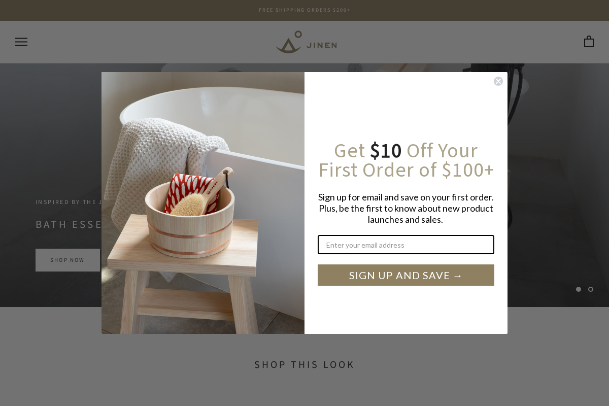 JINEN homepage screenshot