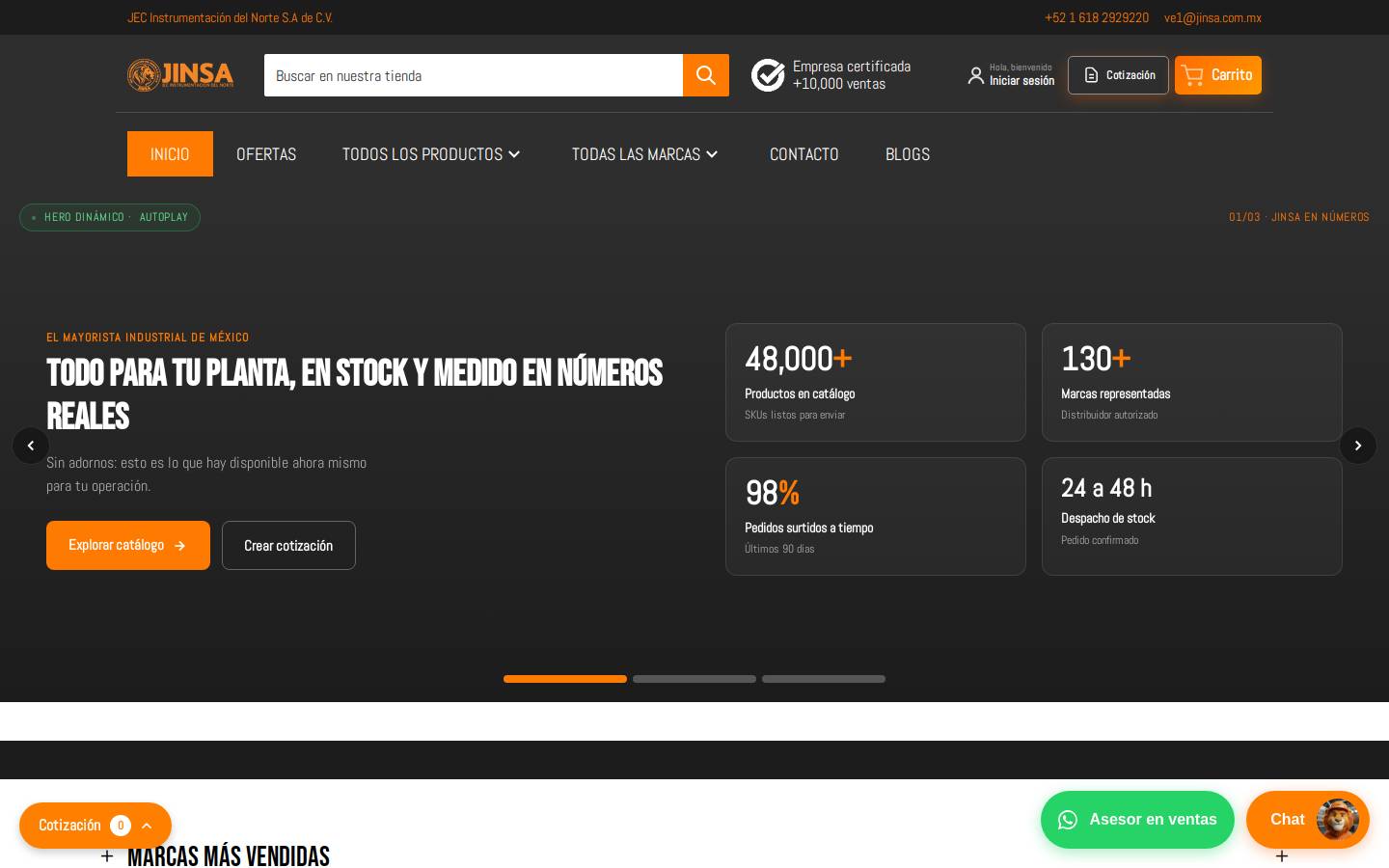 jinsa.com.mx homepage screenshot