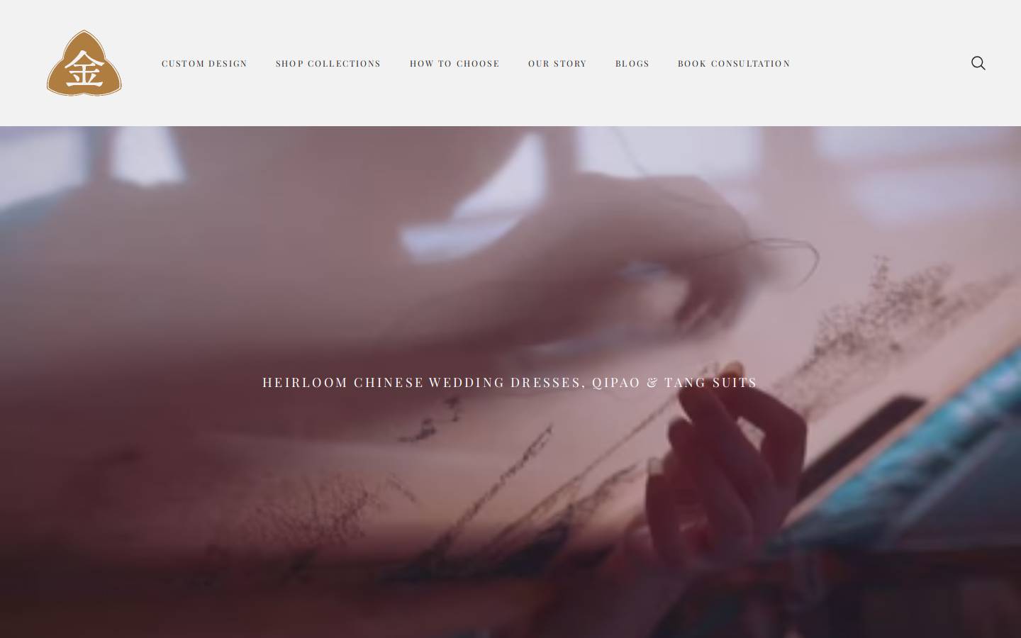 jinzaoriental.com homepage screenshot