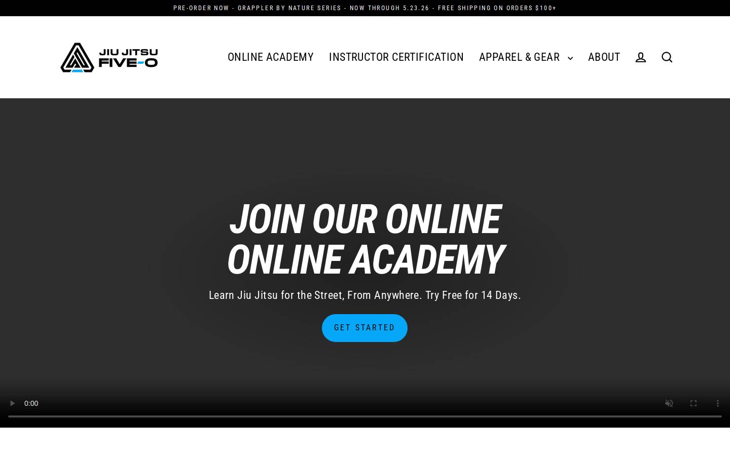 jiujitsufiveo.com homepage screenshot