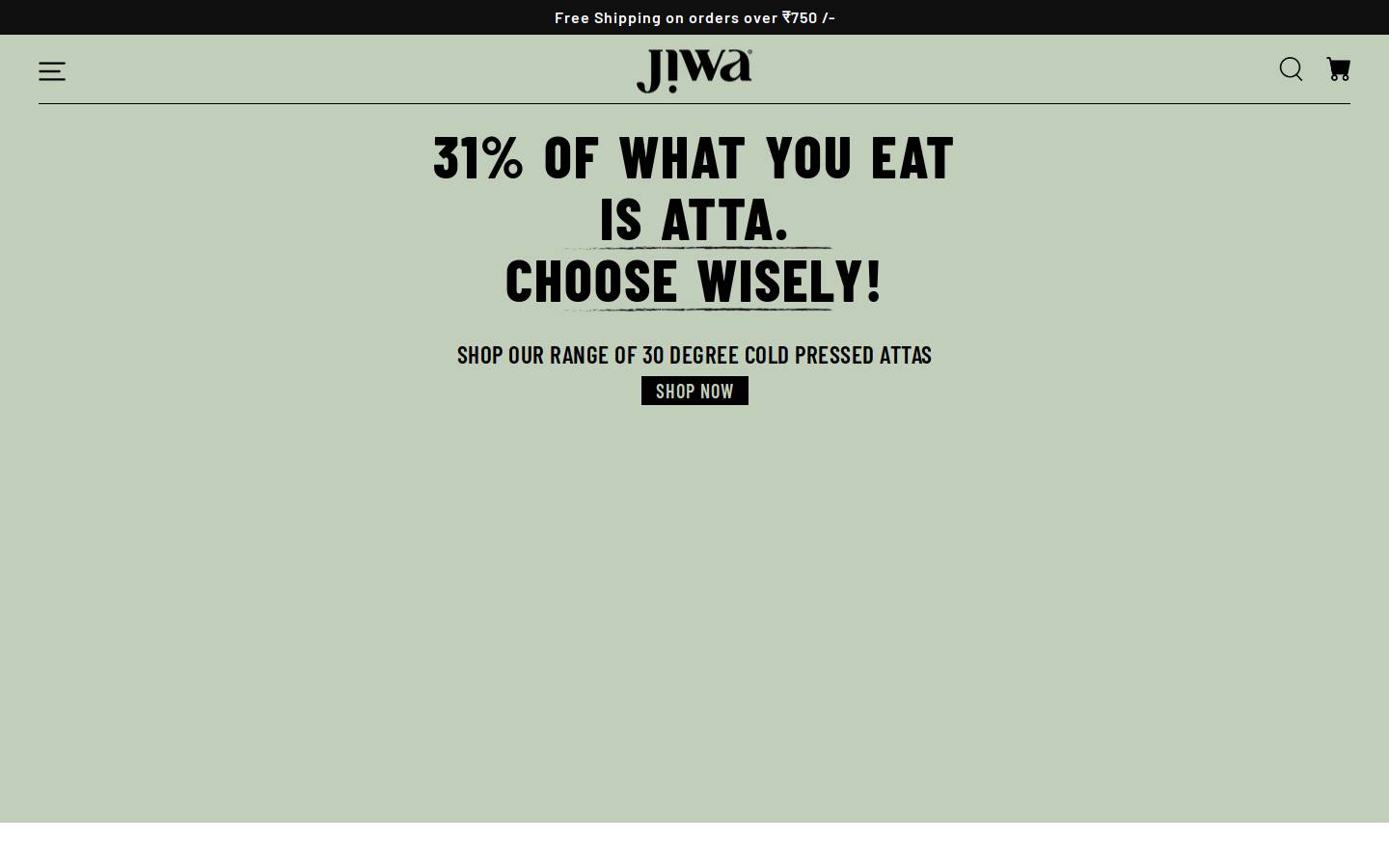 jiwa.in homepage screenshot