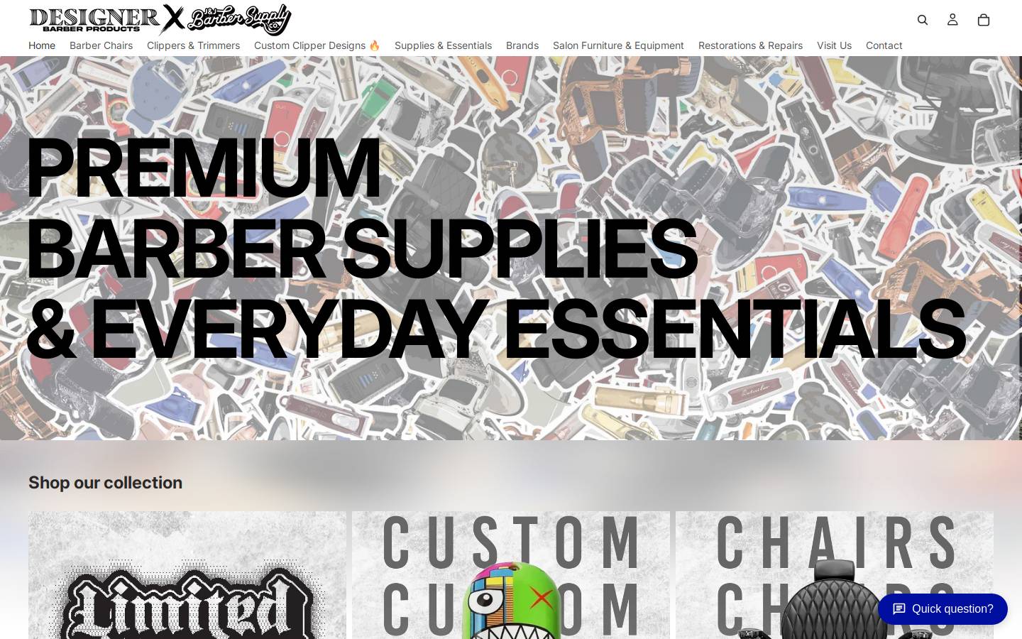 jjbarbersupply.com homepage screenshot