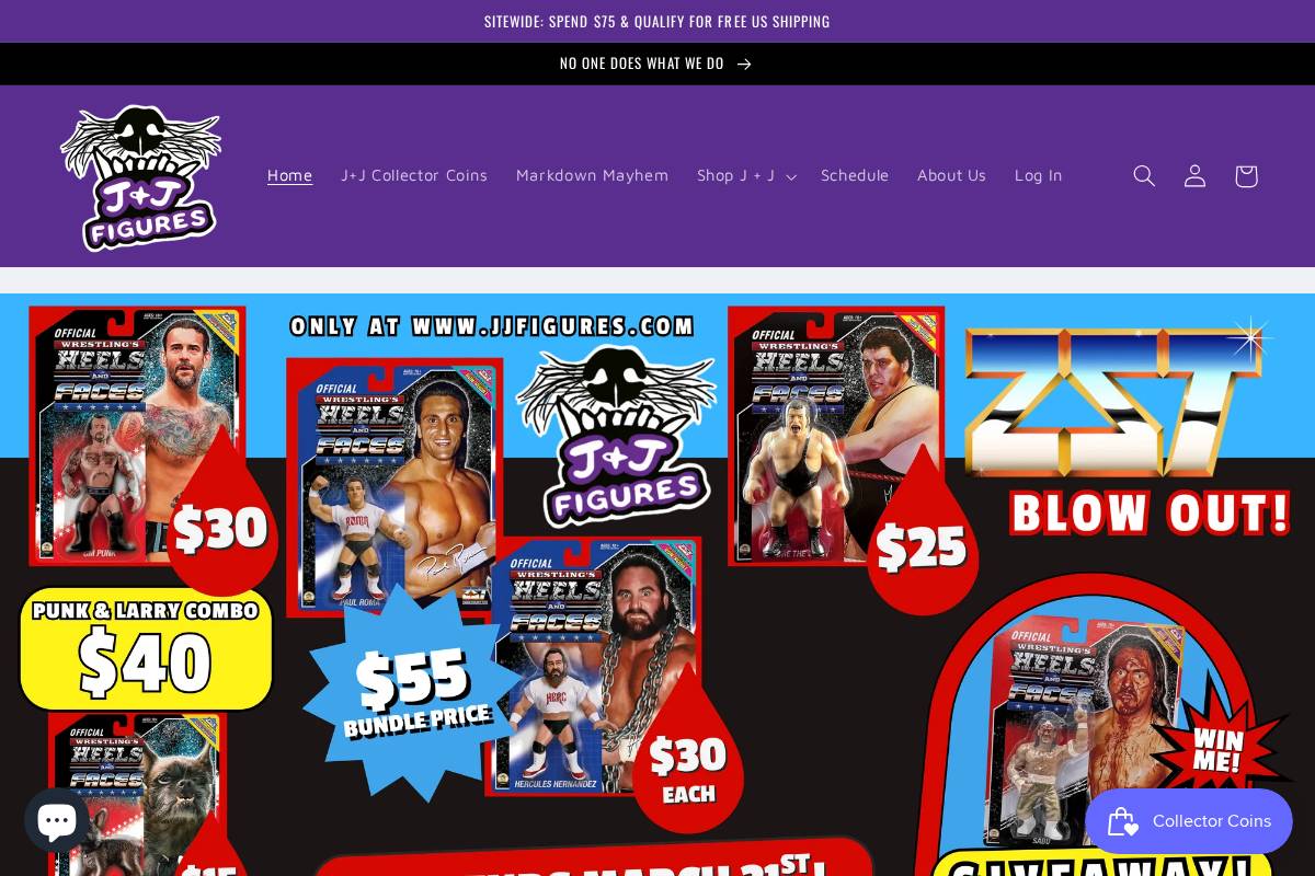 Jjfigures homepage screenshot