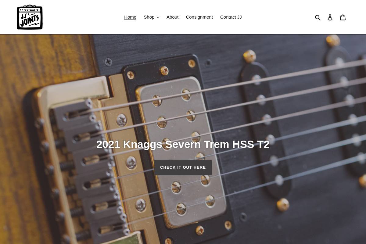 jjsjoints.com homepage screenshot