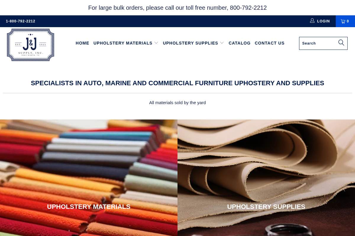 jjsupply.com homepage screenshot